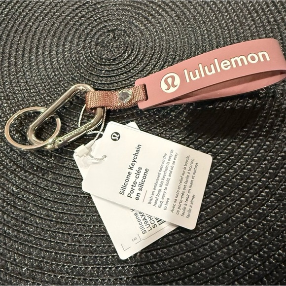 lululemon athletica Accessories - lululemon athletica Pink Silicone Keychain NWT